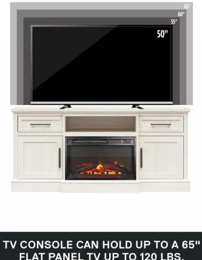 Ameriwood Home Gablewood Electric Fireplace & TV Console for TVs up to 65"