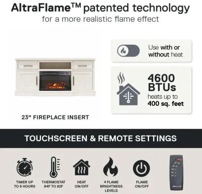 Ameriwood Home Gablewood Electric Fireplace & TV Console for TVs up to 65"