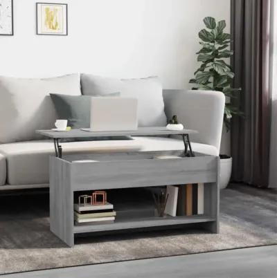 vidaXL Coffee Table Gray Sonoma 40.2"x19.7"x20.7" Engineered Wood