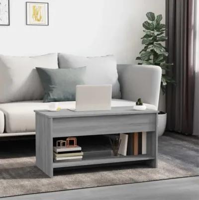 vidaXL Coffee Table Gray Sonoma 40.2"x19.7"x20.7" Engineered Wood