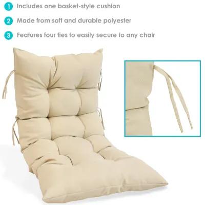 Sunnydaze Basket Chair Replacement Cushion