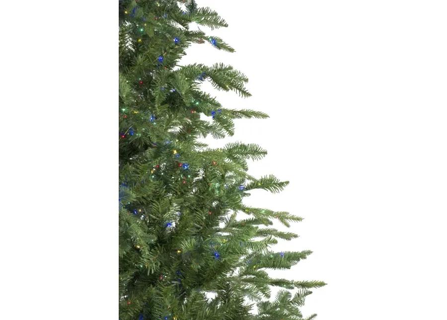 7.5' Pre-Lit Medium Ashland Sitka Spruce Artificial Christmas Tree - Multicolor LED Lights