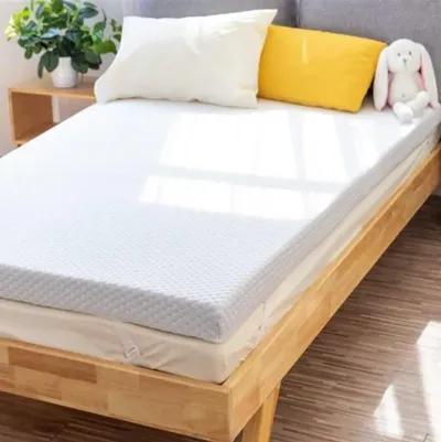 Hivvago Full size 3 inch Memory Foam Mattress Topper with Removeable Baffle Box Cover