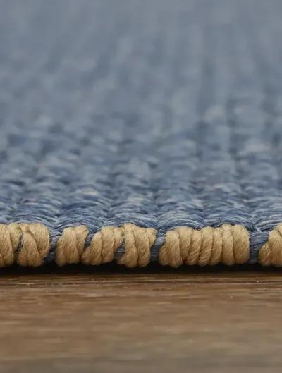 Theo 0827F 9' x 12' Blue/Tan Rug