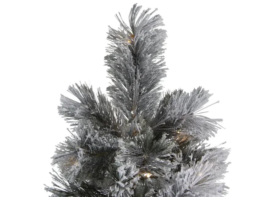 7.5' Pre-Lit Full Black Spruce Artificial Christmas Tree - Clear LED Lights