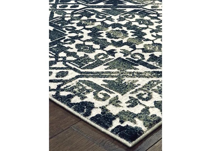 Bowen 2'3" x 7'6" Navy Rug