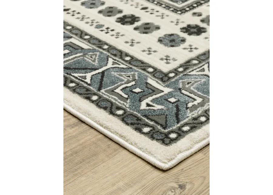 Raylan 6'7" x 9'6" Grey Rug