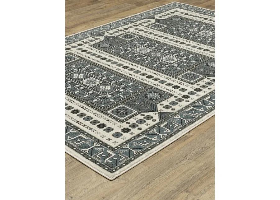 Raylan 6'7" x 9'6" Grey Rug