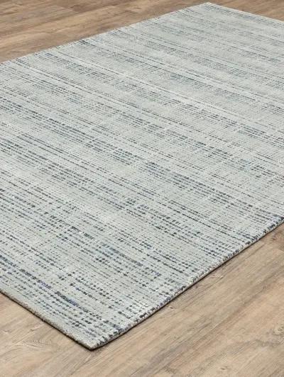 Circa 5' x 8' Blue Rug