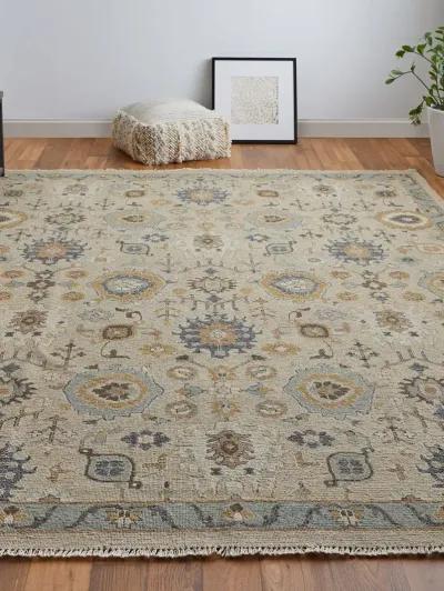 Corbitt 0613F 9'6" x 13'6" Tan/Blue/Gold Rug