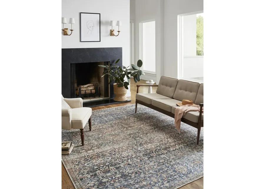 Jules JUL06 Denim/Spice 5' x 7'6" Rug by Chris Loves Julia × Loloi