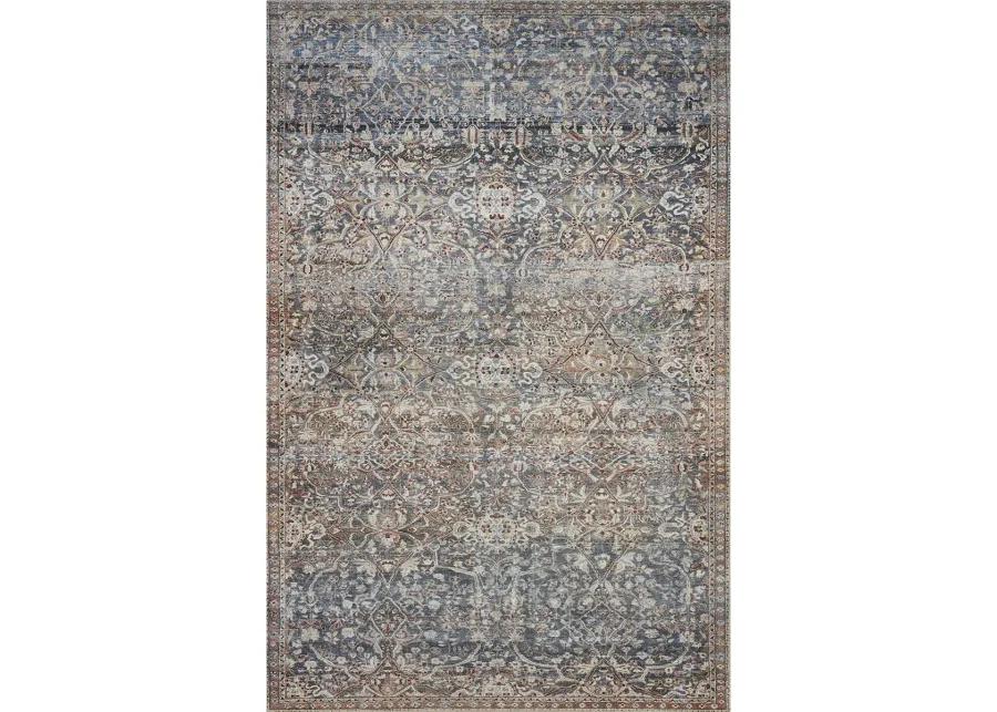 Jules JUL06 Denim/Spice 5' x 7'6" Rug by Chris Loves Julia × Loloi