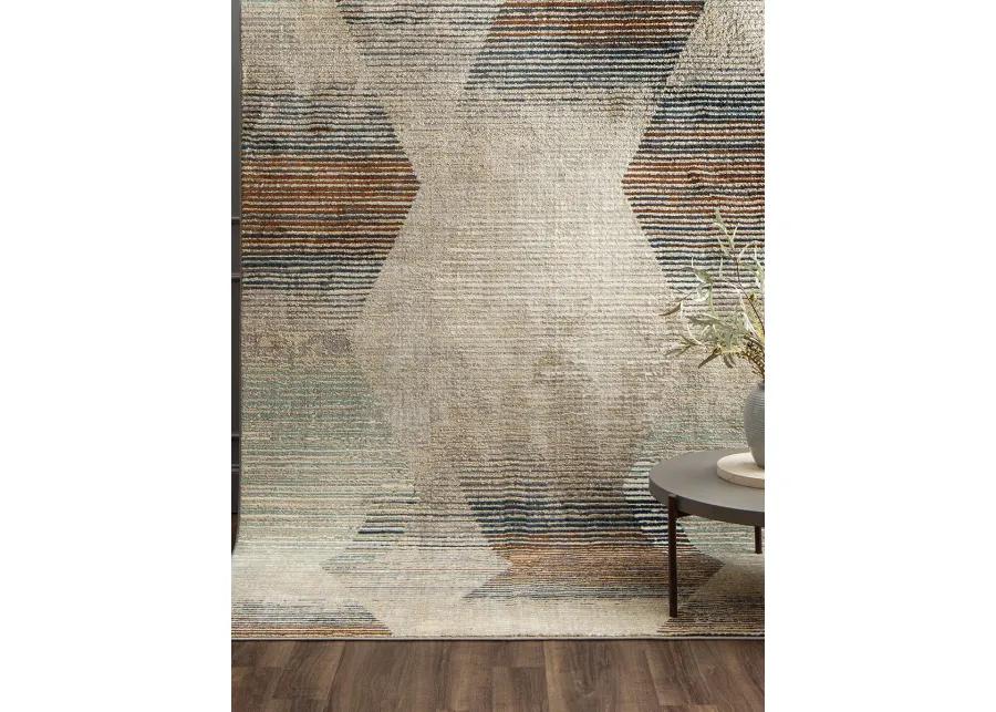 Epiphany Precarious Stria Frost gray 9' 6" X 12' 11" Rug