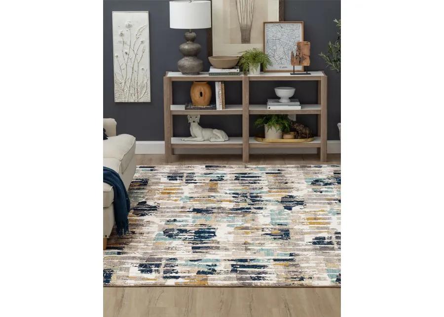 Vanguard by Drew & Jonathan Home Provenance Majolica Blue 8' X 11' Rug