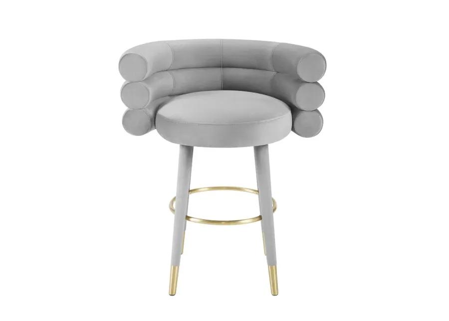 Belen Kox Luxe Velvet Counter Stool, Belen Kox