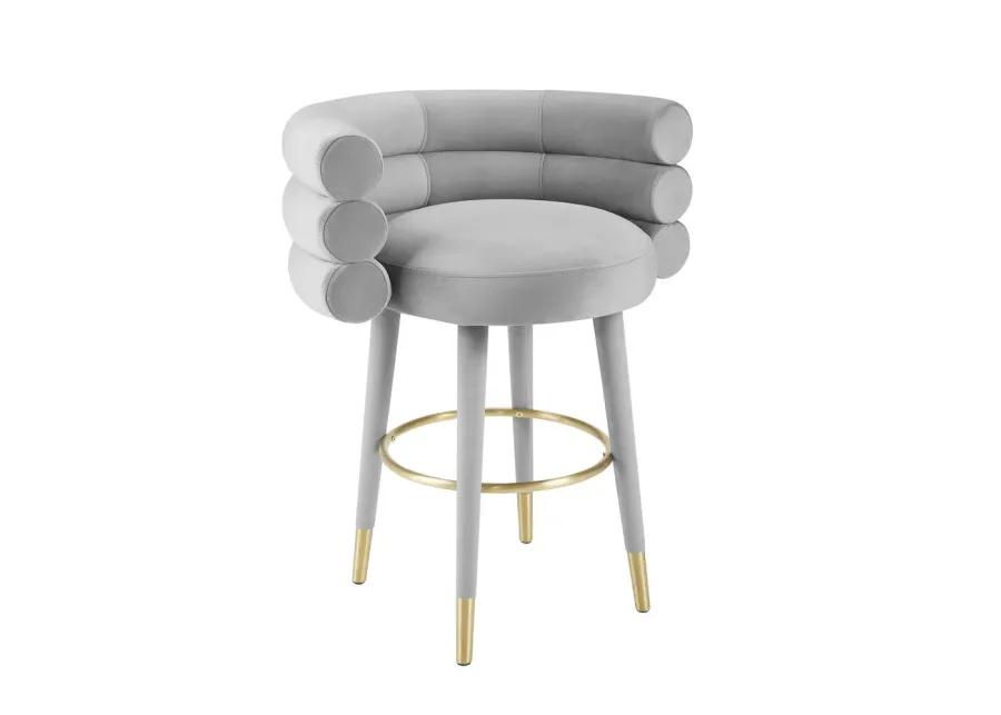 Belen Kox Luxe Velvet Counter Stool, Belen Kox