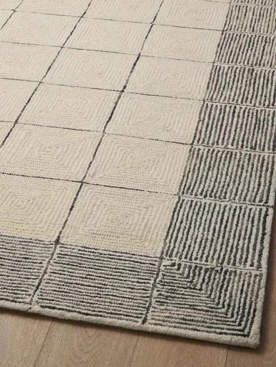 Francis FRA02 Cream/Black 8'6" x 12' Rug