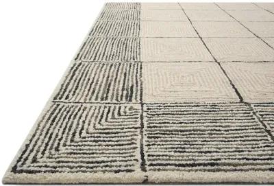 Francis FRA02 Cream/Black 8'6" x 12' Rug