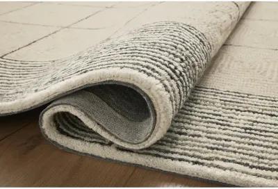 Francis FRA02 Cream/Black 8'6" x 12' Rug