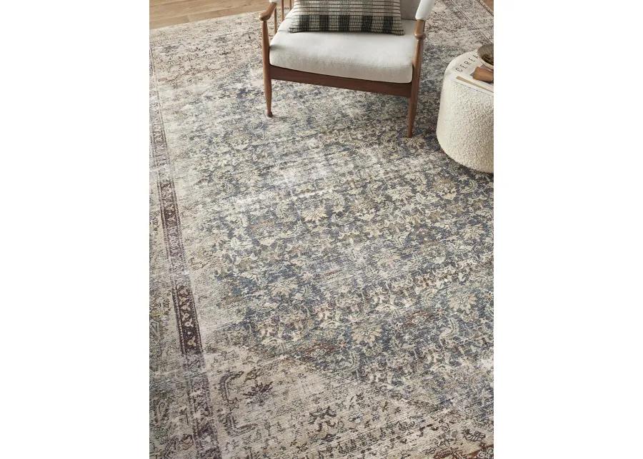 Georgie GER04 Teal/Antique 7'6" x 9'6" Rug by Amber Lewis