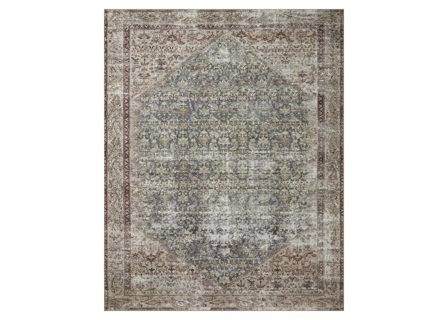 Georgie GER04 Teal/Antique 7'6" x 9'6" Rug by Amber Lewis