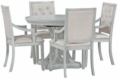 Merax Retro 5-piece Dining Round Table Set