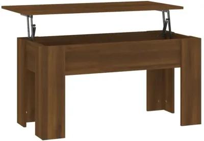 Coffee Table Brown Oak 39.8"x19.3"x20.5" Engineered Wood