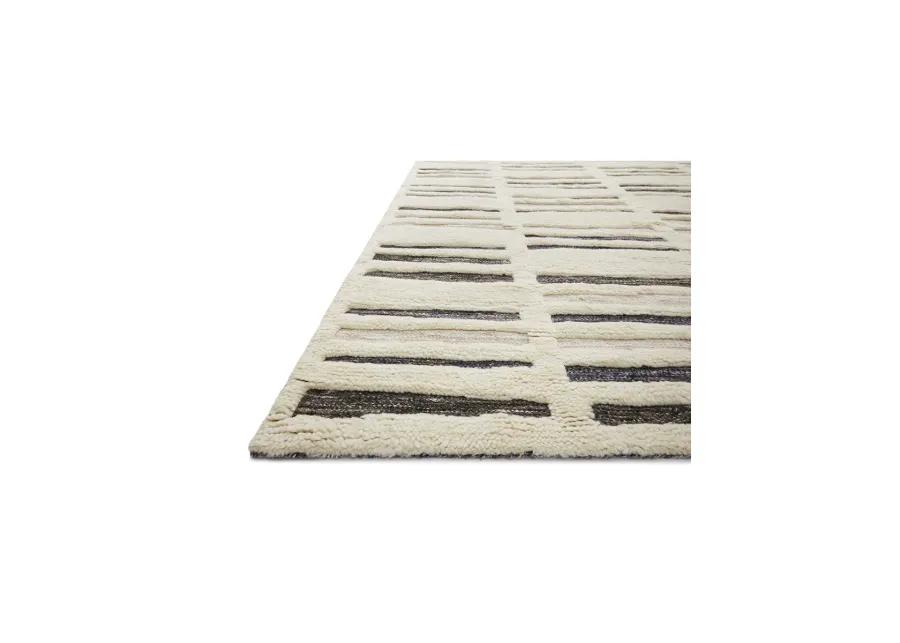 Bennett BEN01 Ivory/Charcoal 5'6" x 8'6" Rug