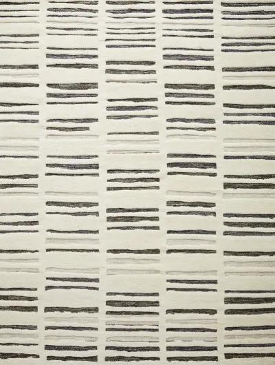 Bennett BEN01 Ivory/Charcoal 5'6" x 8'6" Rug