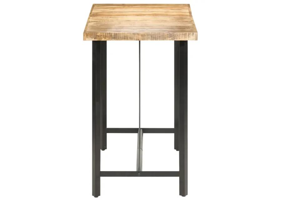 vidaXL Bar Table 59.1"x27.6"x42.1" Rough Mango Wood