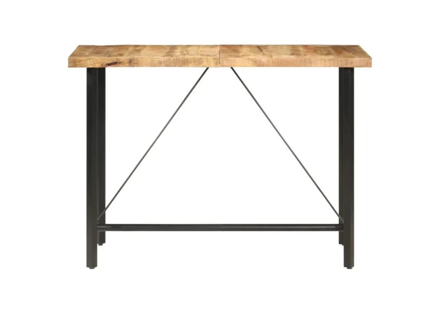 vidaXL Bar Table 59.1"x27.6"x42.1" Rough Mango Wood