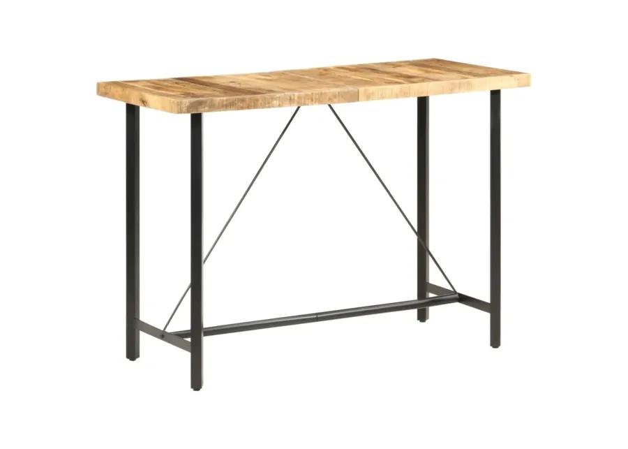 vidaXL Bar Table 59.1"x27.6"x42.1" Rough Mango Wood