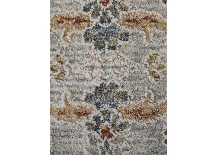 Pasha 39M4F 5' x 7'6" Ivory/Blue/Taupe Rug