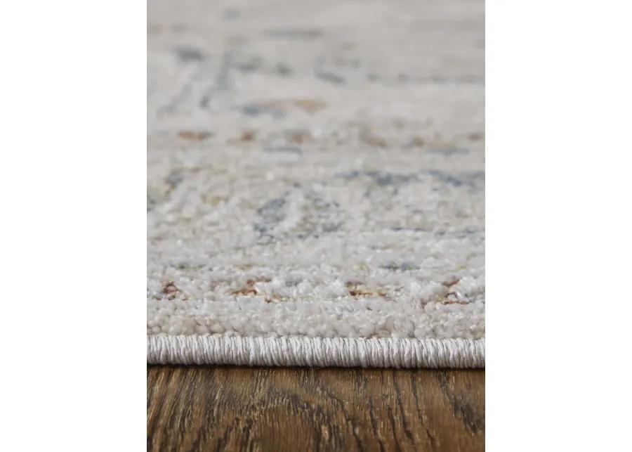 Pasha 39M4F 5' x 7'6" Ivory/Blue/Taupe Rug