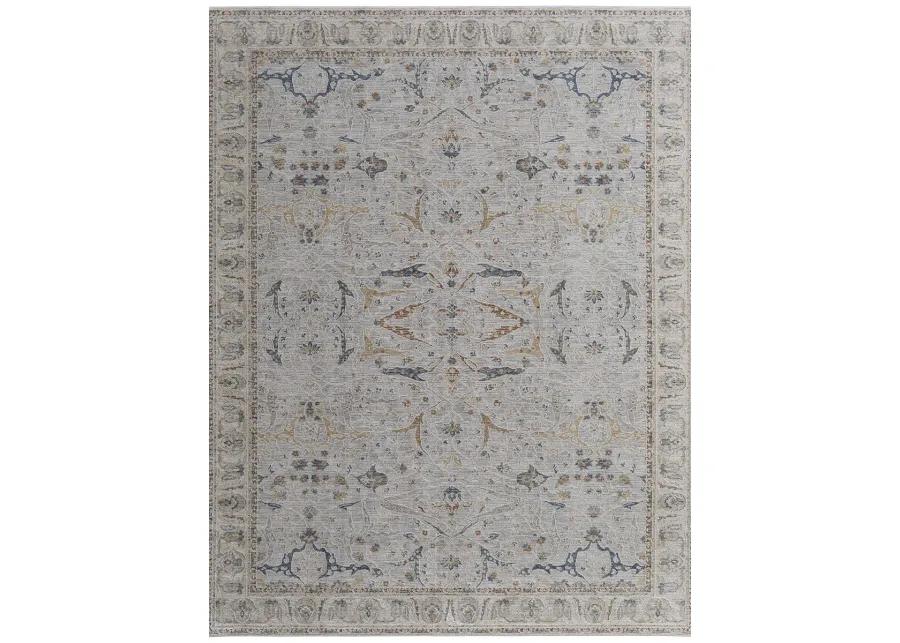 Pasha 39M4F 5' x 7'6" Ivory/Blue/Taupe Rug