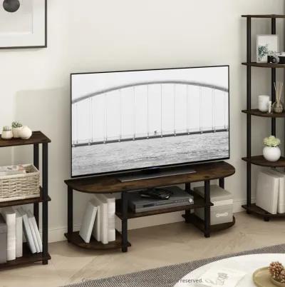 Furinno Furinno Turn-S-Tube Wide TV Entertainment Center, Amber Pine/Black