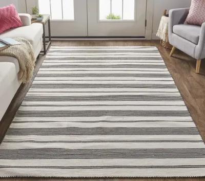 Duprine 0560F Black/White/Ivory 8' x 11' Rug