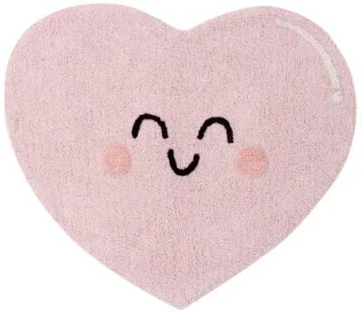 Washable rug Happy Heart