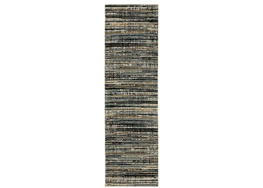 Bowen 2'3" x 7'6" Black Rug