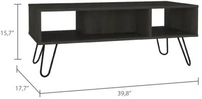 Newport Rectangle 2-Shelf Coffee Table White