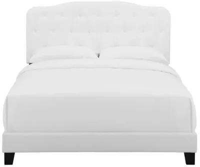 Modway - Amelia Twin Upholstered Fabric Bed White