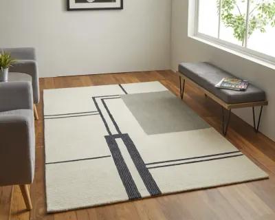 Maguire 8899F Ivory/Gray/Black 8' x 10' Rug