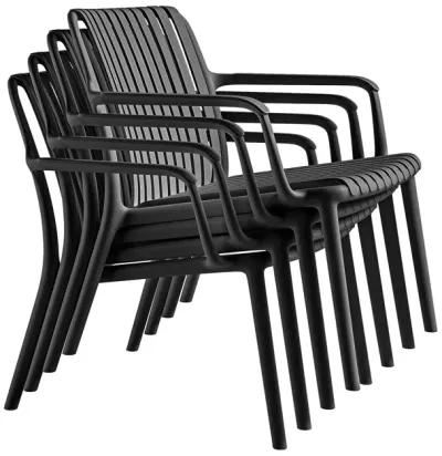 STACKABLE OUTDOOR & INDOOR FIJI LOUNGE CHAIR (Set of 2)