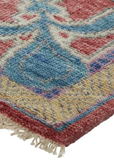 Beall 6633F Blue/Red/Yellow 3'6" x 5'6" Rug