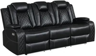 New Classic Furniture Orion Sofa  W/ Pwr Fr & Hr-Black