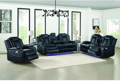 New Classic Furniture Orion Sofa  W/ Pwr Fr & Hr-Black