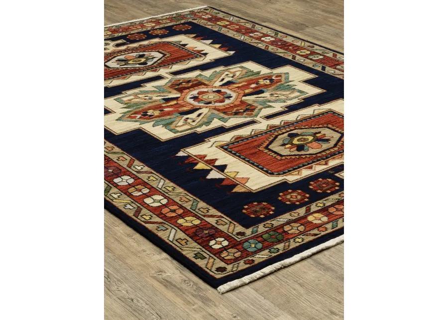 Lilihan 7'10" x 10'10" Blue Rug