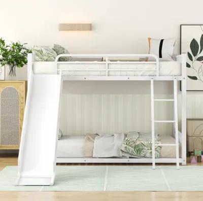 Merax Modern Bunk Bed with Slide Ladder