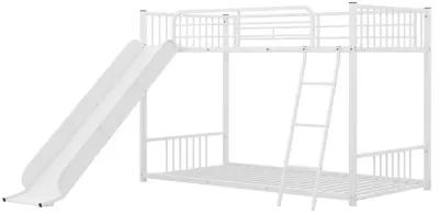 Merax Modern Bunk Bed with Slide Ladder