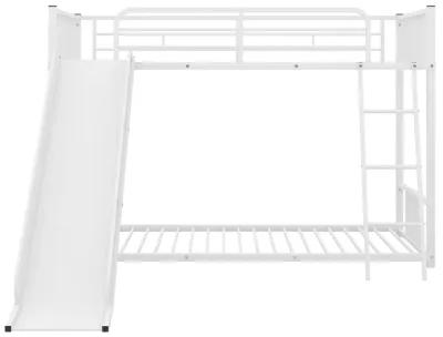 Merax Modern Bunk Bed with Slide Ladder